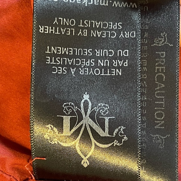 Mackage Burgundy Leather Jacket - Picture 5 of 8